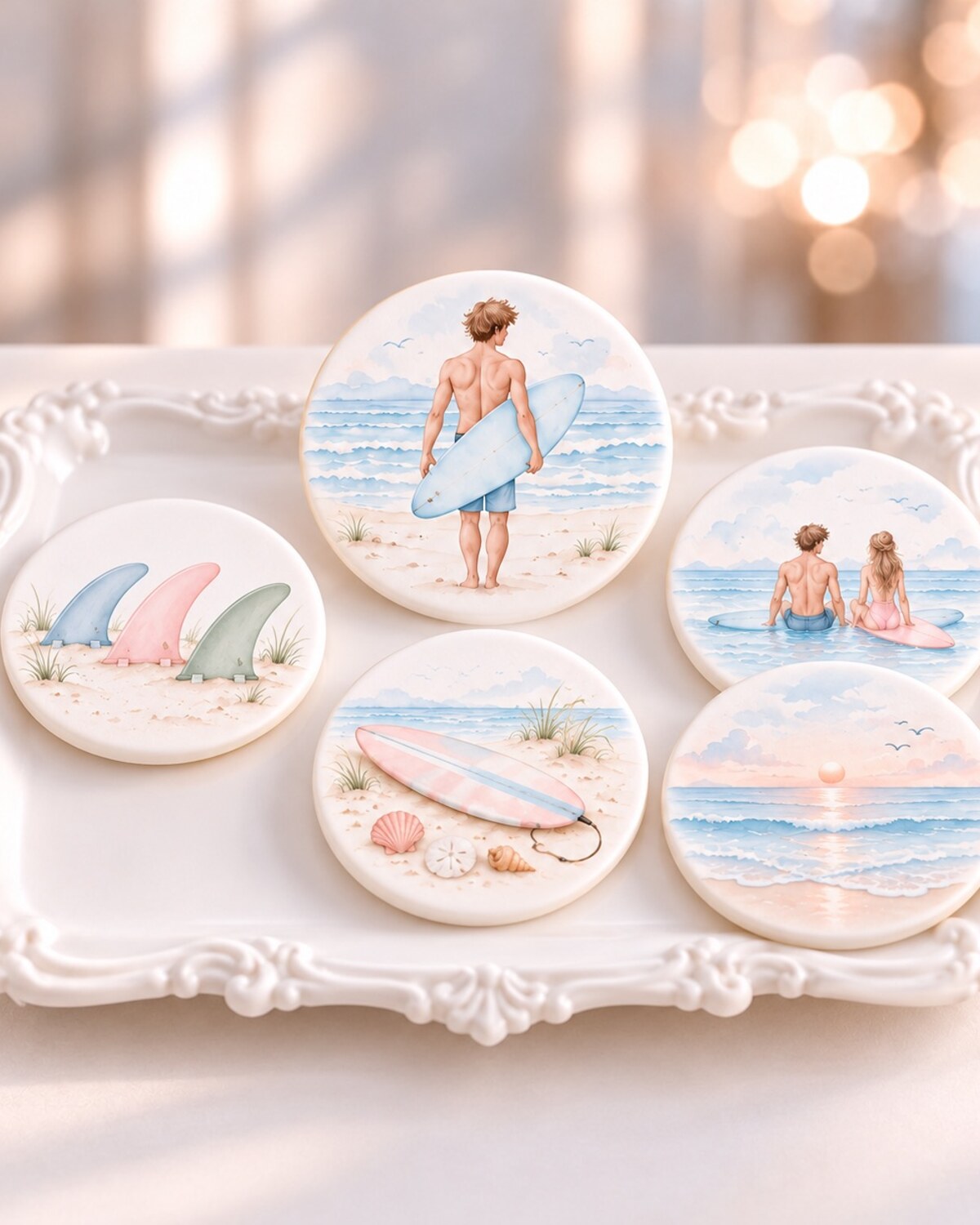 Surf — edible fondant design
