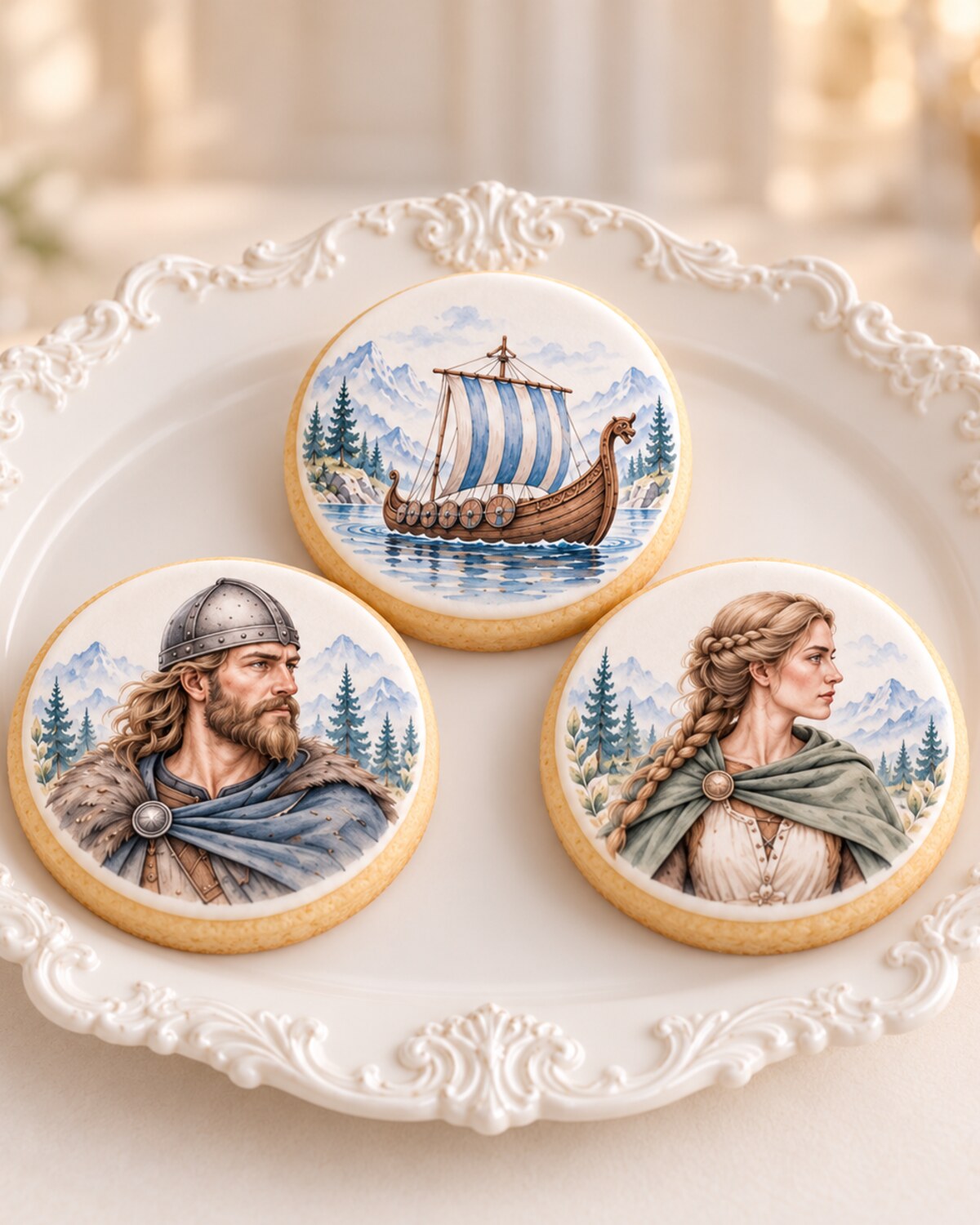 Viking — edible fondant design