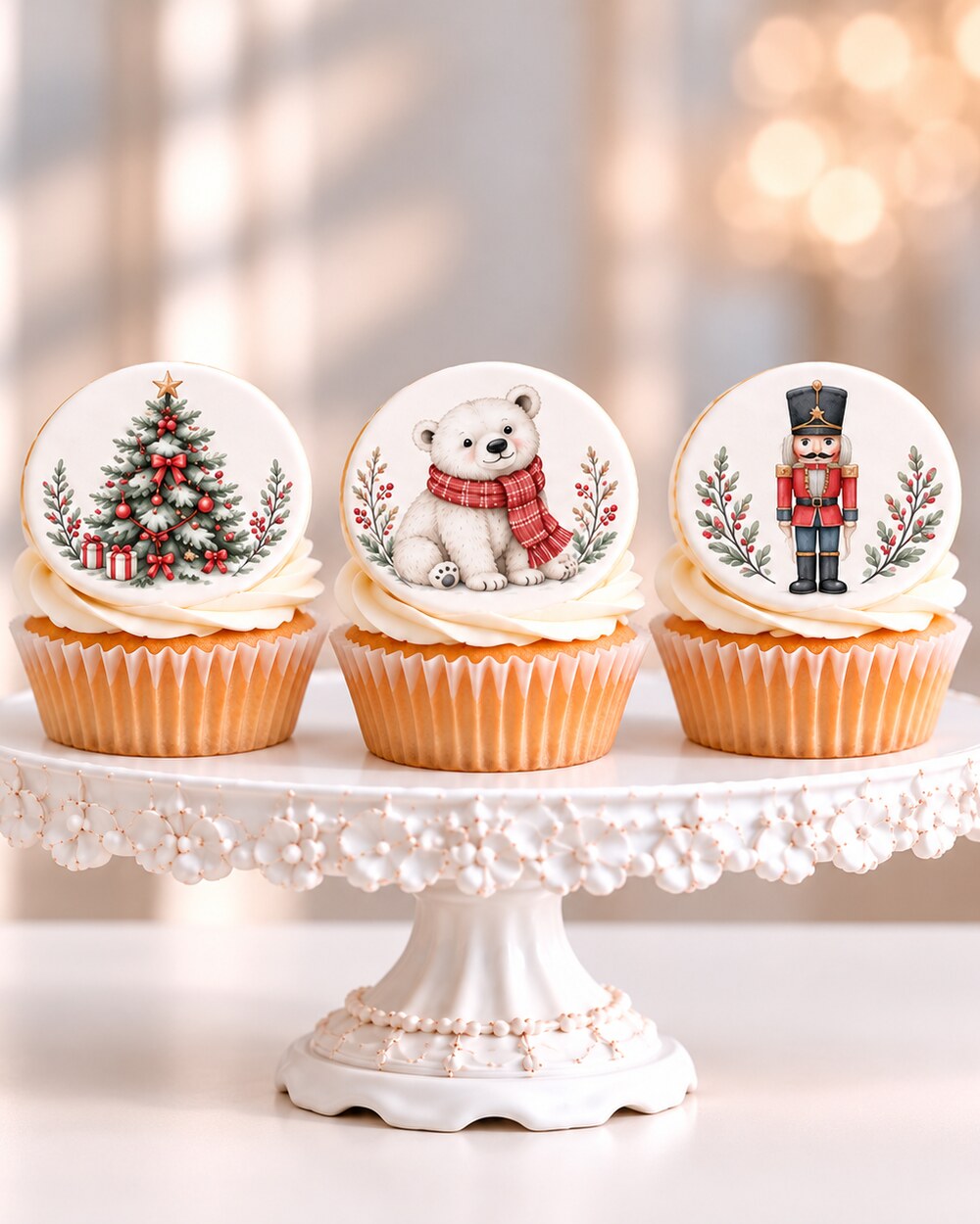 Holidays — edible fondant cake topper design